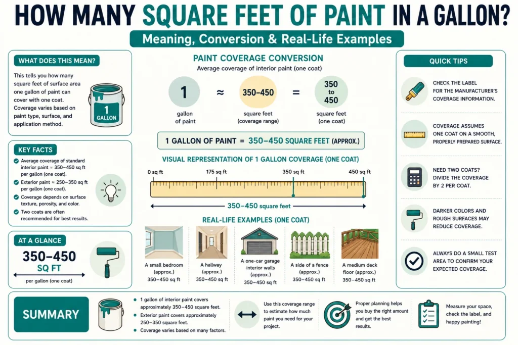 How Many Square Feet Does a Gallon of Paint Cover