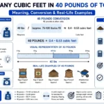 how many cubic feet in 40 pounds of topsoil