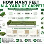 how many feet in a yard of carpet