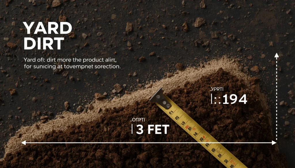 how many feet in a yard of dirt