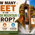 how many feet is the splash mountain drop