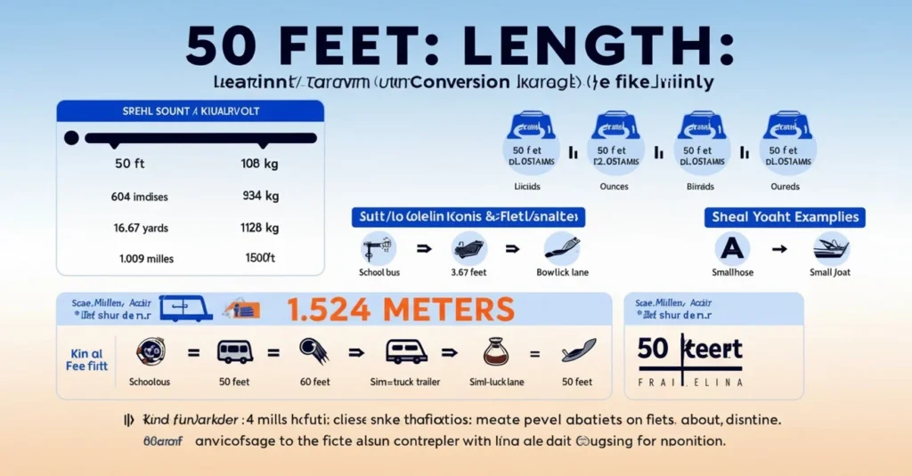 how many meters are in 50 feet