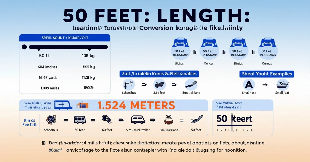 how many meters are in 50 feet