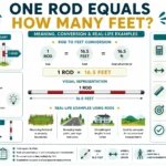 one rod equals how many feet