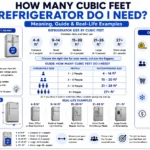 how many cubic feet refrigerator do i need