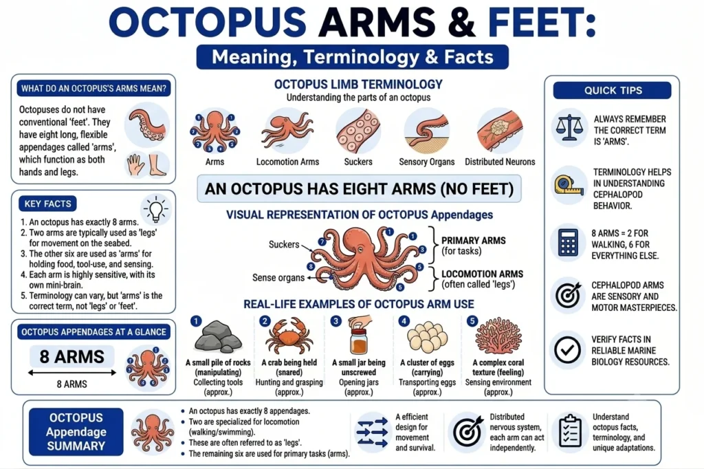 how many feet does an octopus have