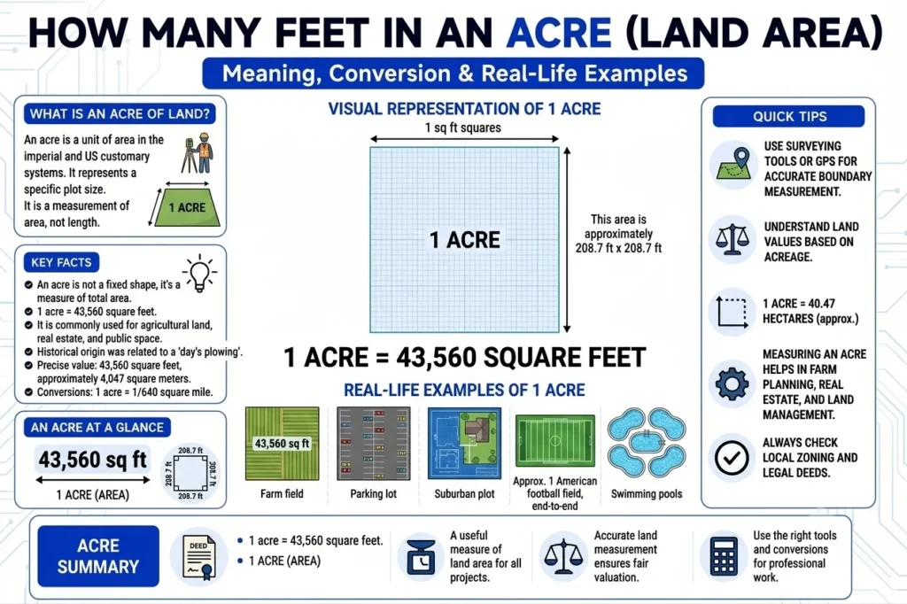 how many feet in an.acre